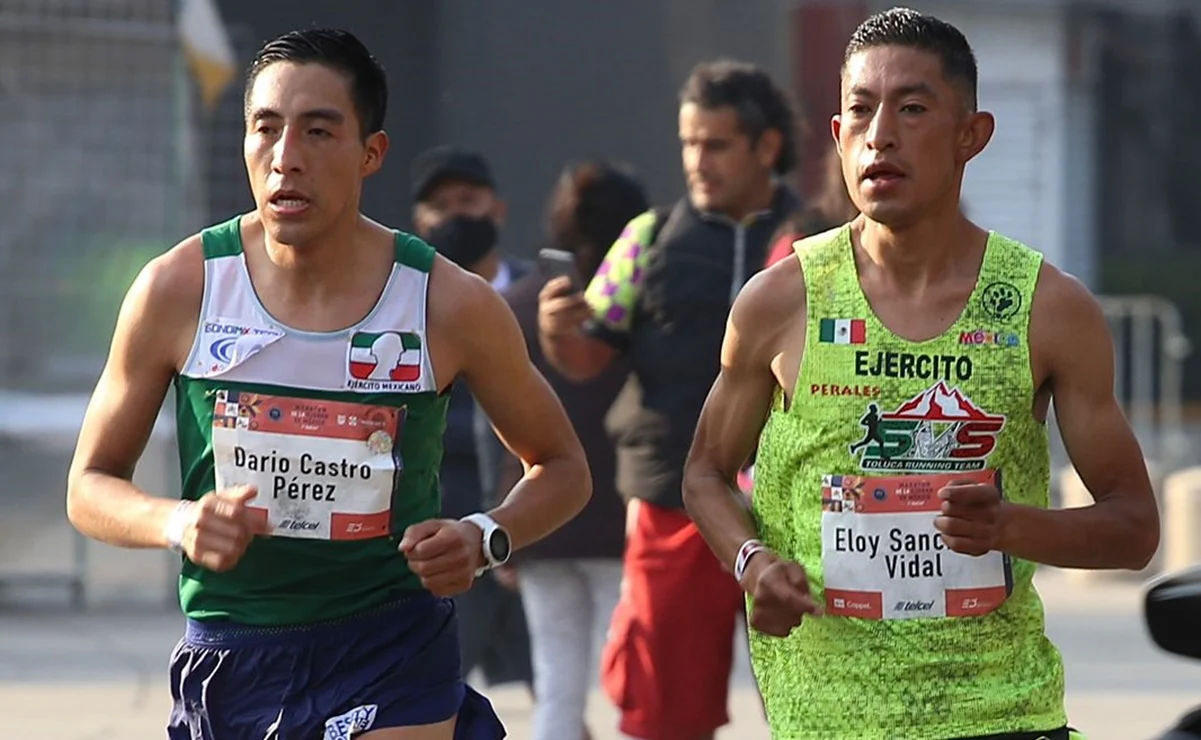 Mexicanos logran el 1-2 en el maratón de la CDMX