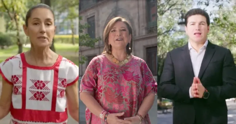 Claudia, Xóchitl y Samuel publican primeros mensajes como precandidatxs rumbo a 2024