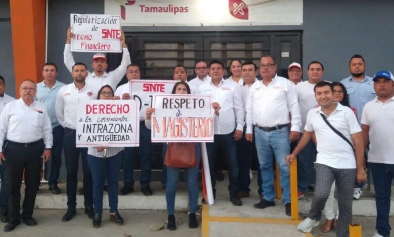 Escuelas de Tamaulipas se van a paro indefinido para exigir pago de salarios al SNTE