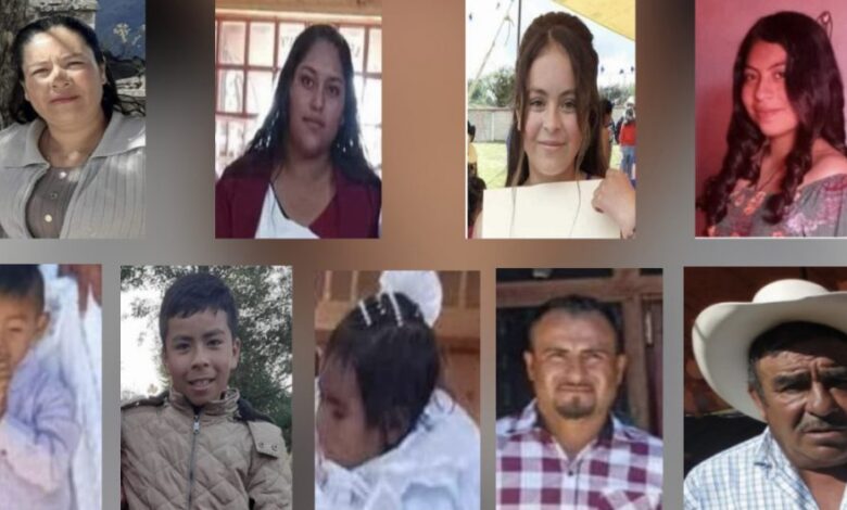 Emiten fichas de búsqueda para nueve personas secuestradas por la Familia Michoacana en Texcaltitlán, entre ellas una bebé y tres menores