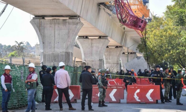 La dovela caída del Tren Interurbano será retirada hasta el próximo miércoles, informa Batres