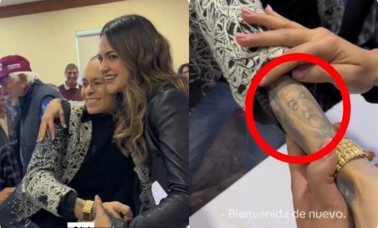 Señora con tatuaje de AMLO se hace viral gracias a Andrea Chávez