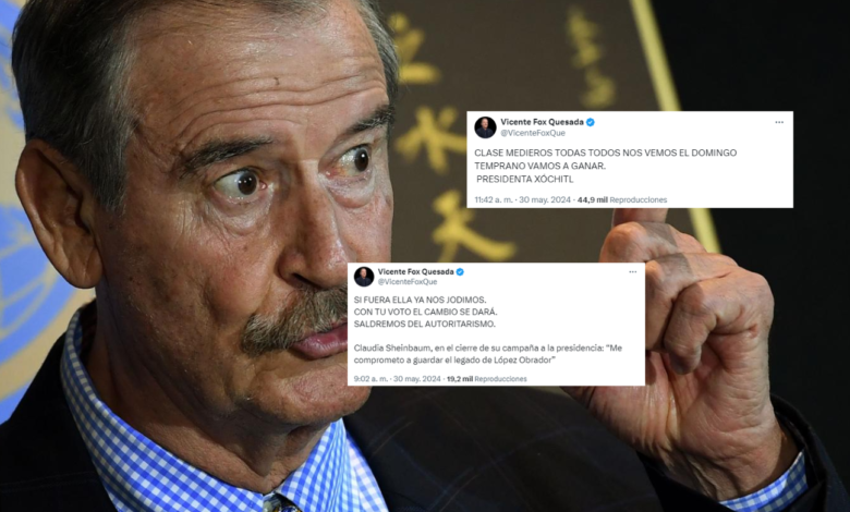 Sin importar la veda electoral, Vicente Fox llama al voto en favor de Xóchitl Gálvez