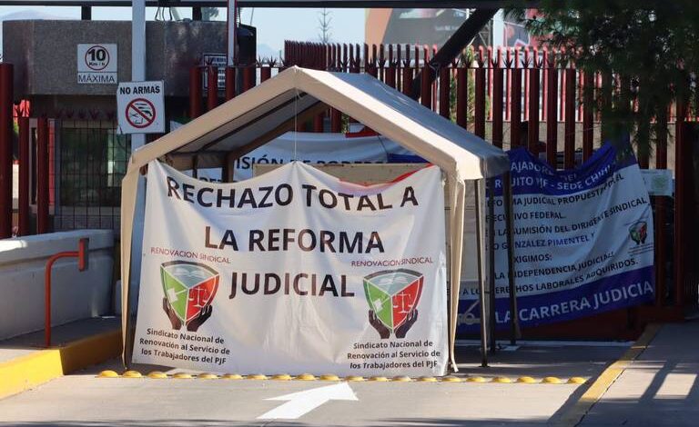 Paro del PJF en Chihuahua por Reforma Judicial permanecerá hasta el 2 de octubre