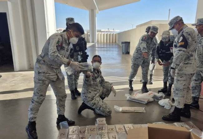 La Guardia Nacional intercepta un cargamento de 500 kilos de drogas en la garita Nuevo Mexicali-Mexicali II