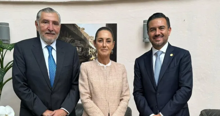 Claudia, Adán Augusto y Yunes se reúnen