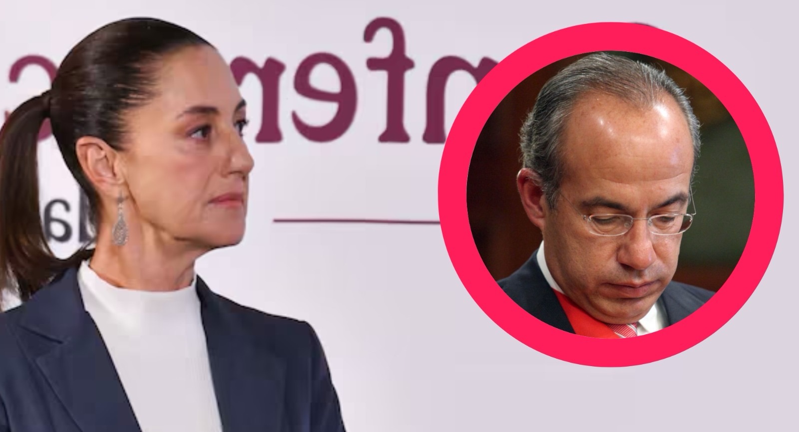 Claudia Sheinbaum acusa de cinismo a Felipe Calderón por defender su lucha contra el crimen