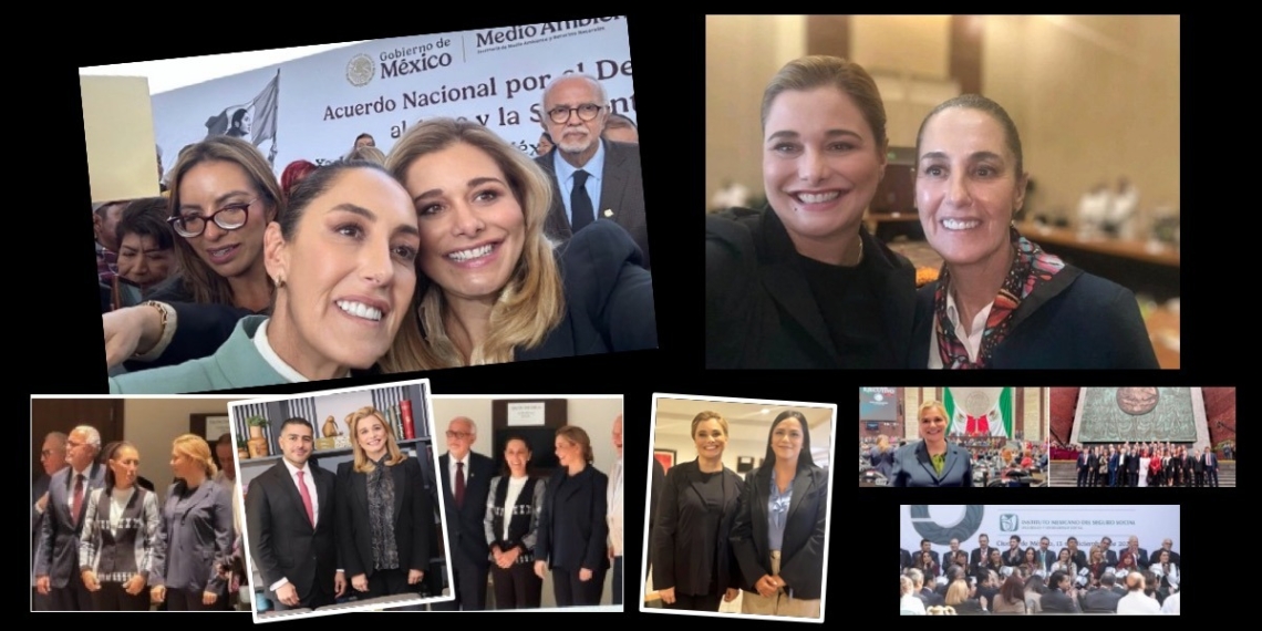 Cazadora de selfies: Maru Campos presume fotos con Sheinbaum, simulando cercanía y buscando lavar su imagen negativa