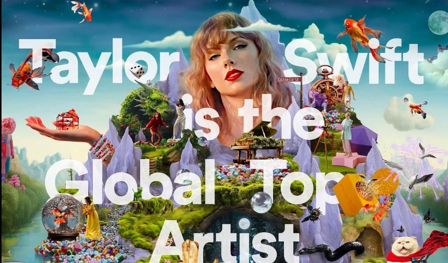 Taylor Swift repite como la artista más escuchada en Spotify Wrapped 2024