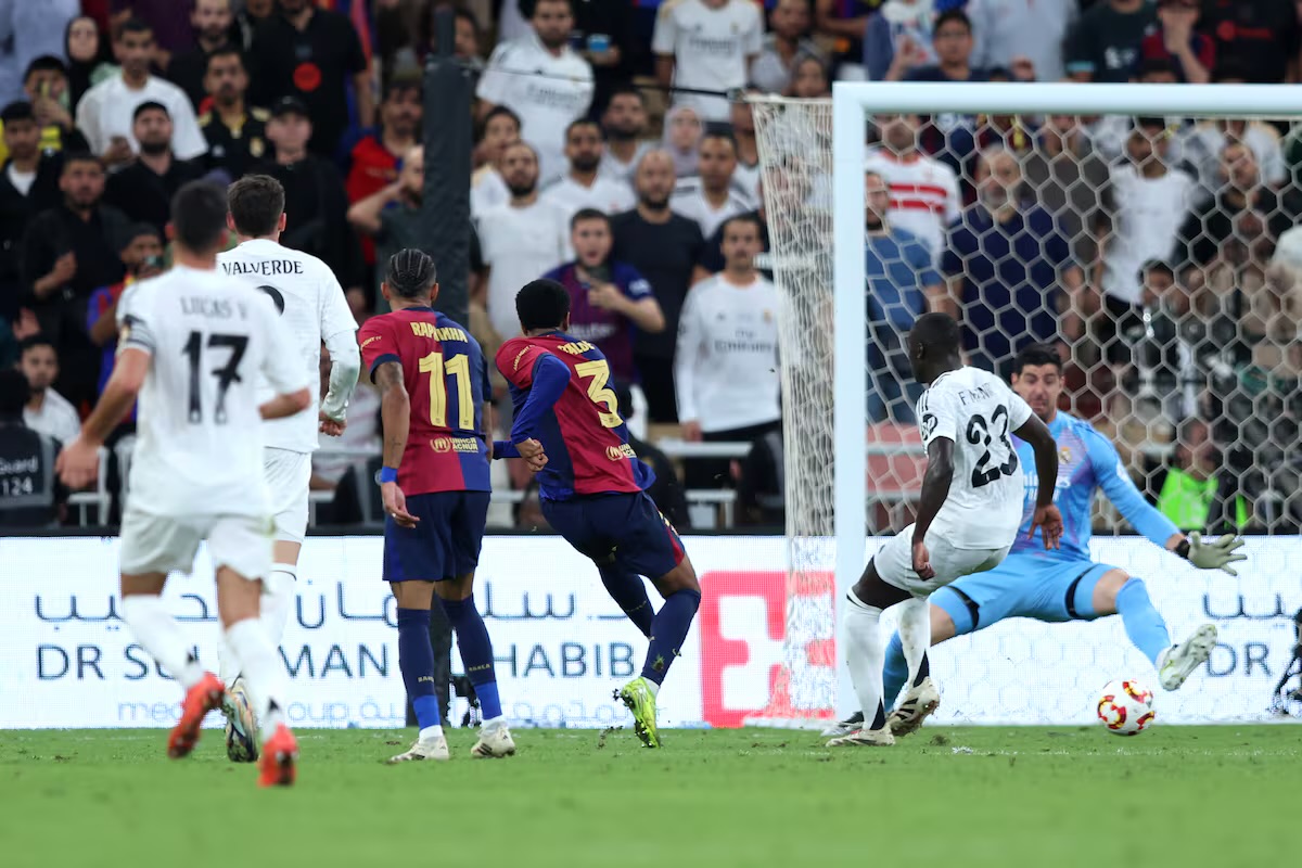 Barcelona se impone 5-2 al Real Madrid y se corona campeón de la Supercopa de España