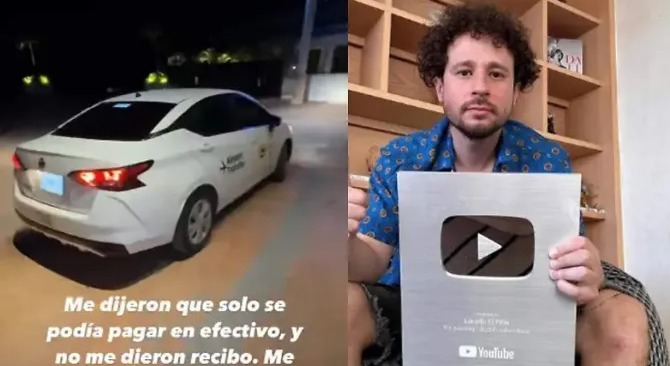 Luisito Comunica revela abuso de tarifas en taxis de Cancún: “Es una mafia”